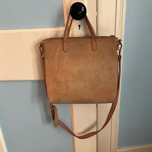 Pink Suede Madewell Cross Body Purse